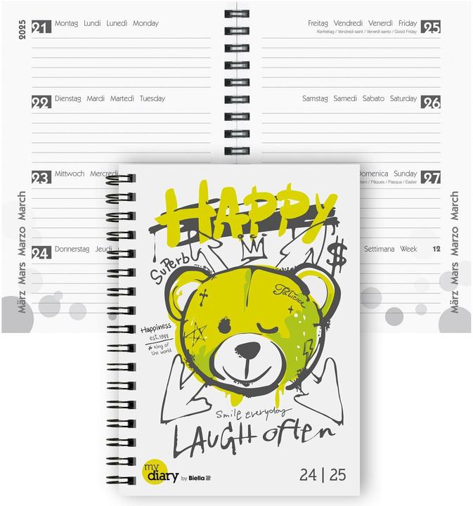 Actual product image Biella mydiary (12 x 16.5 cm, German, Multilingual)