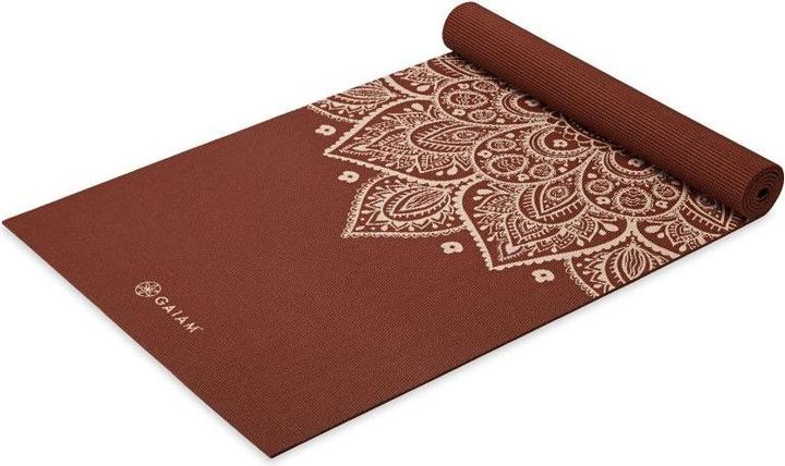 Actual product image Gaiam Sundial Flower Yoga Mat 5 mm Classic Printed (5 mm)