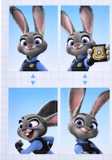 Produktbild Disney Judy Hopps Siegel Aufkleber Passfoto-Stil