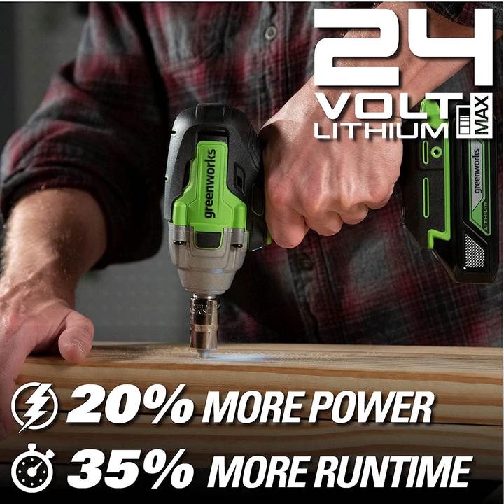 Actual product image Greenworks Battery impact wrench (incl. 4Ah battery) (Rechargeable battery operated)