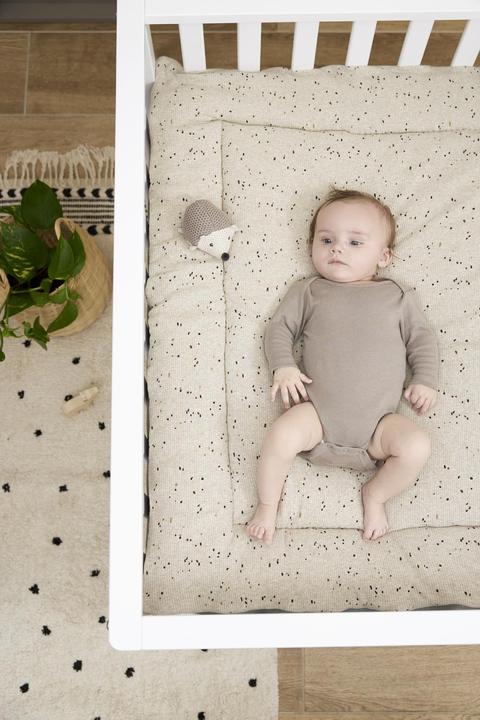 Image du produit Meyco Baby Rib Mini Spot Tapis de parc - sable chiné (80 cm, 100 cm)