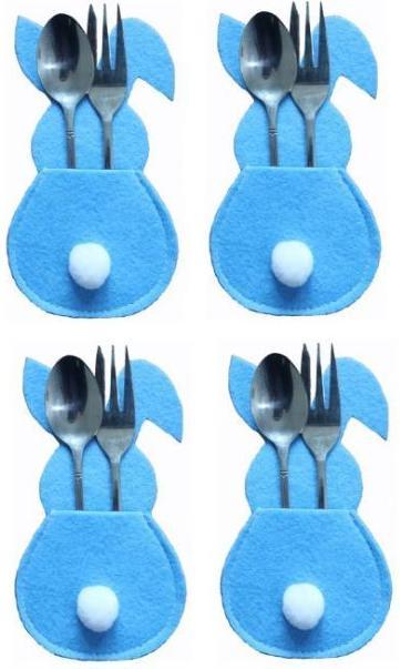 Actual product image MU Style Easter Cutlery Series Cutlery Bags Easter Bunny (Set of 4) (4 x)
