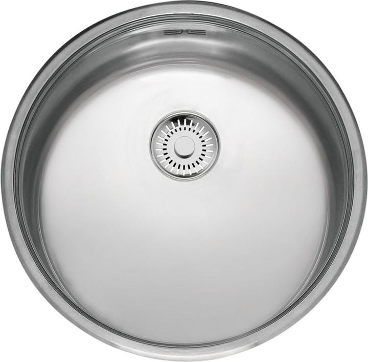Reginox Évier, inox poli Évier de cuisine rond L18 390 Comfort ⌀ 44 R26076 (Evier sous plan, 44 cm)