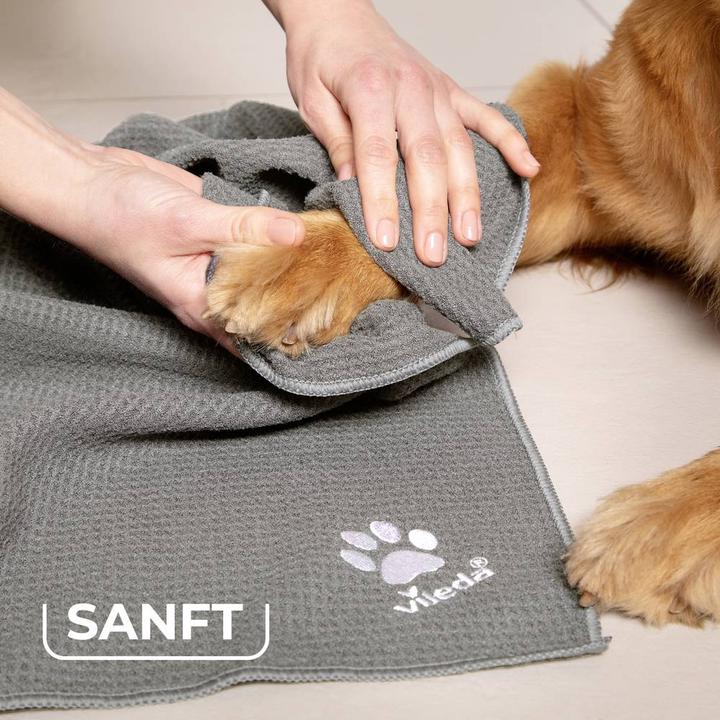 Produktbild Vileda Pet Pro Microfaser-Handtuch M (grau, Gr??e M, 45 x 70cm) (45 x 70 cm)