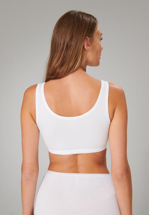 Image du produit Schiesser Bustier sans bonnet pour femme Soutien-gorge 95/5 Organic Cotton durable | 2 pièces (46, lot de 2)