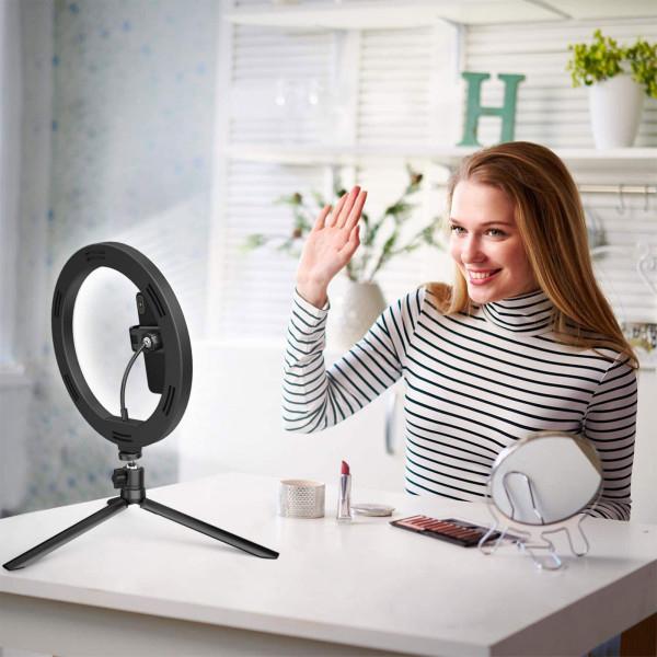 Actual product image Akashi Ring light + smartphone holder and tripod (Ring light)