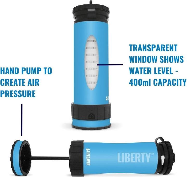 Actual product image LifeSaver Liberty water filter, Blue (0.40 l)