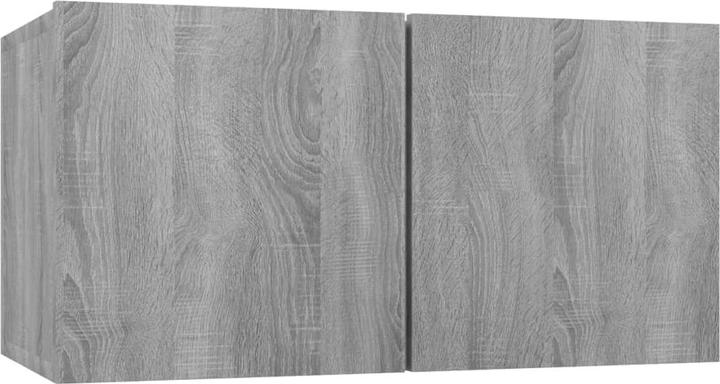 Image du produit VidaXL 4-tlg. TV-Schrank-Set Grau Sonoma Holzwerkstoff,Farbe: Grau (100 x 30 x 30 cm)