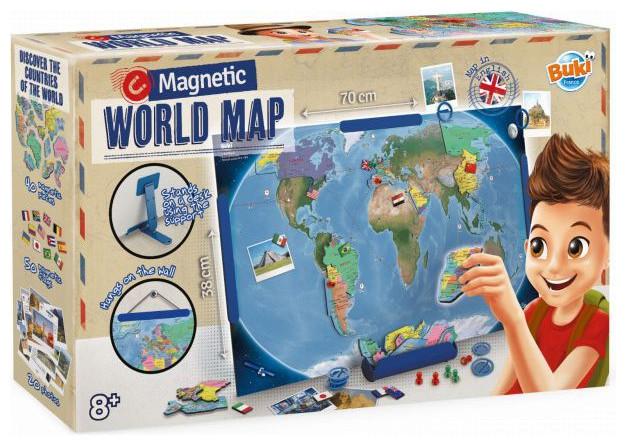 Image du produit Buki Carte du monde magnétique, (en anglais) (Anglais)