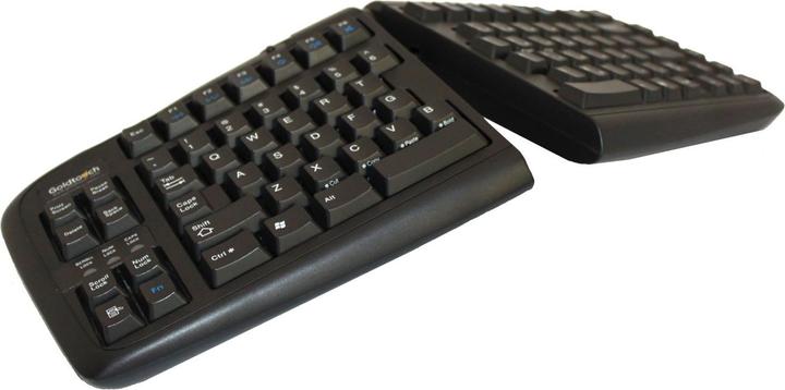 Actual product image Bakker Elkhuizen BNEGTBUS BAKKER Goldtouch V2 Split Keyboard US QWERTY black (Eng. Int., Cable)