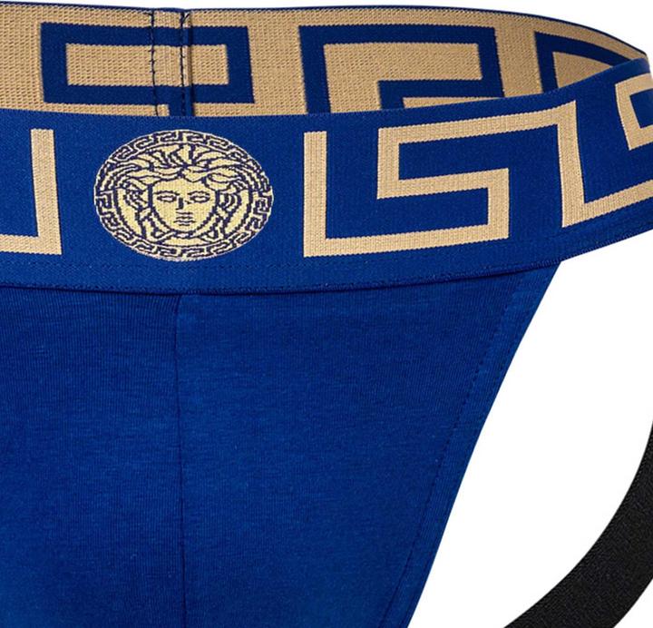 Immagine prodotto Versace Underpants Jock Strap Jersey Topeka Bi-Stretch Cotton Organic New Logo (L, Confezione singola)