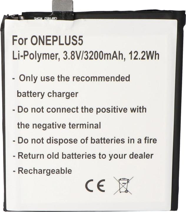 Produktbild AccuCell Akku passend für ONEPLUS 5 BLP637