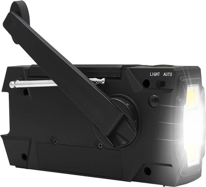 Produktbild Grafner Kurbelradio Solar USB LED Akku Camping Survival Notfallradio KR11064 (AM, FM)
