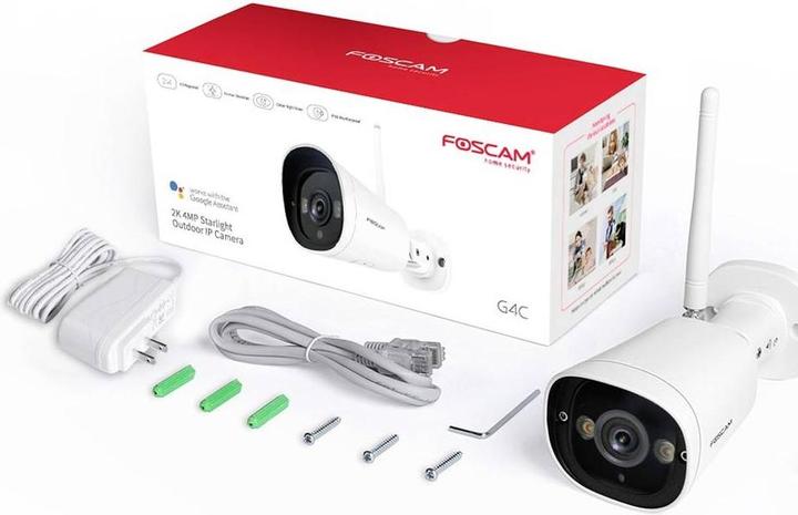 Image du produit Foscam G4C WLAN Caméra de surveillance IP Super HD (2560x1440), 4MP, 2x Spotlight, P2P, Smart Detection (2560 x 1440 Pixels)