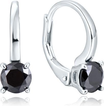 Image du produit Beneto Élégants boucles d'oreilles en argent withack zircons AGUC2255 (L)