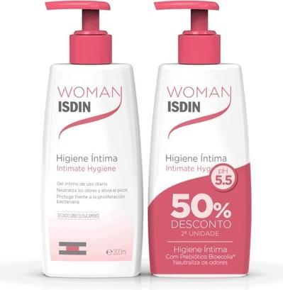 Image du produit Isdin Woman Intimate Hygiene Gel for Daily Use 200ml - Pack of 2 (200 ml, Lotion de toilette intime)