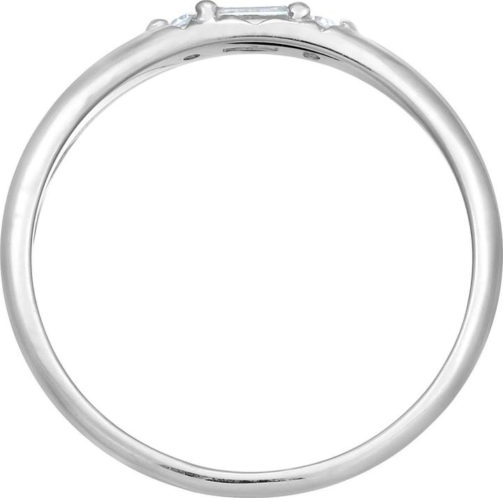 Immagine prodotto Elli Anello PREMIUM Anello di fidanzamento Topazio 585 Oro bianco (58, 950 Palladio)