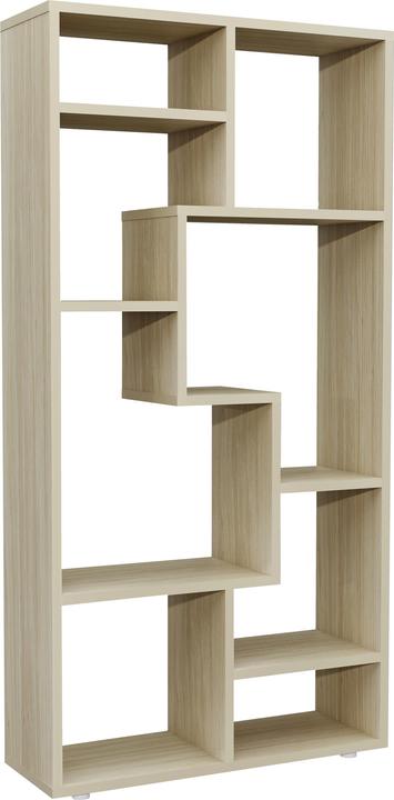 Produktbild VCM Holz Standregal Bücherregal Medienregal Aufbewahrung Raumteiler Deko Regal Lanisa M (58 x 20 x 116 cm)