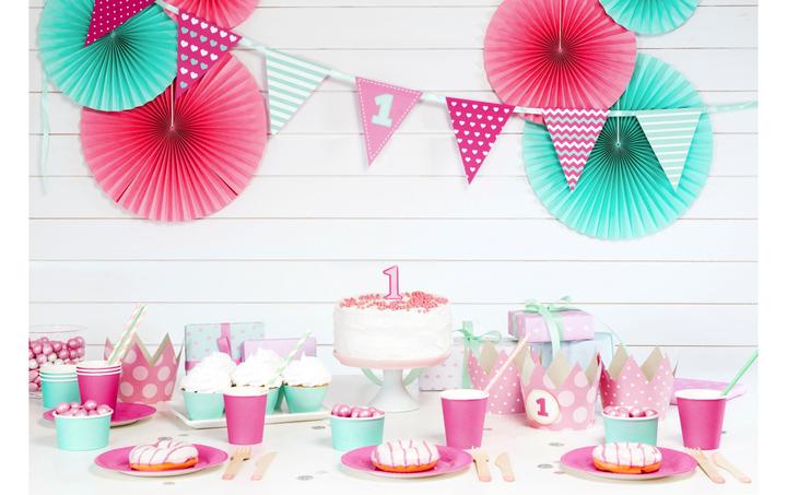 Actual product image Partydeco Light Pink Striped Straws (10 x)