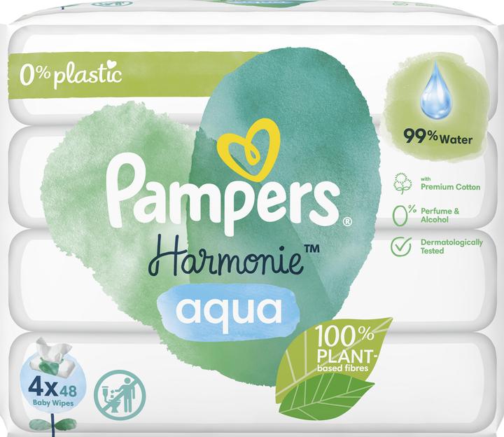Actual product image Pampers Harmonie Aqua (192 Piece)