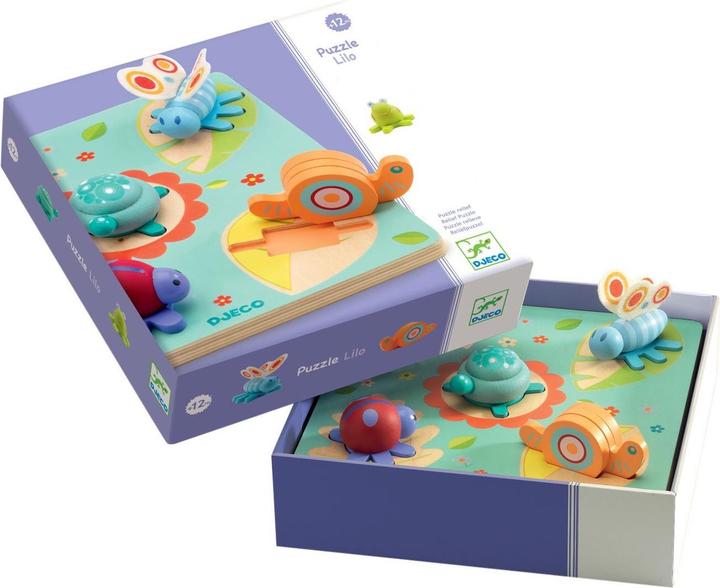 Image du produit Djeco Puzzle en bois Lilo (5 pièces)
