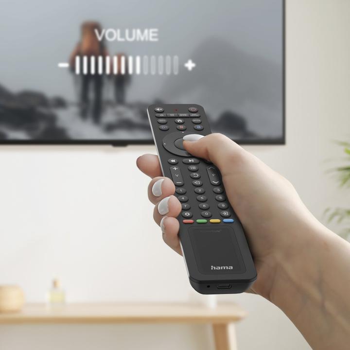 Image du produit Hama Universal-Fernbedienung TV, IR, Solar, für 8 Geräte, lernfähig, App-Tasten (Télécommande universelle, Infrarouge)