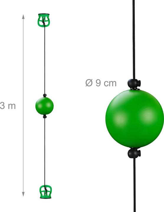 Actual product image Relaxdays Boxing Reflex Ball (9 cm, 0.17 kg)