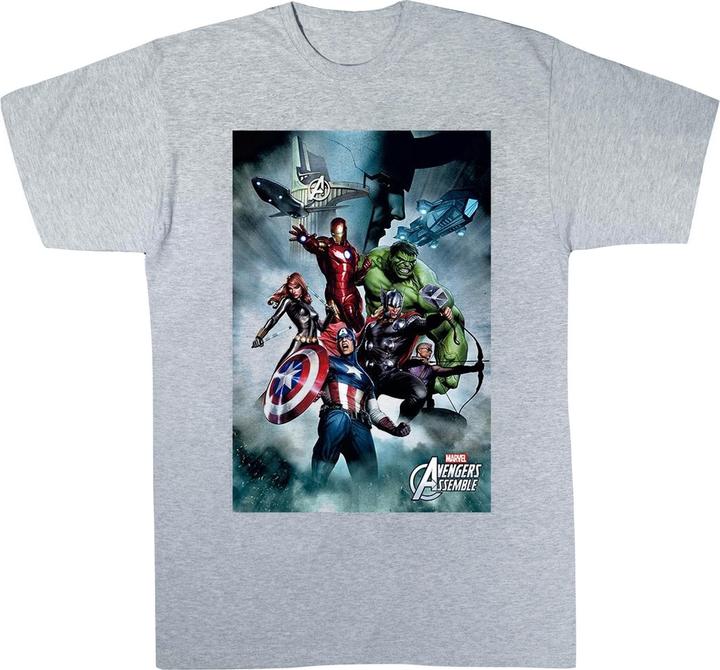Immagine prodotto Avengers Assemble Team Montage Maglietta Ragazzi (152, 158)
