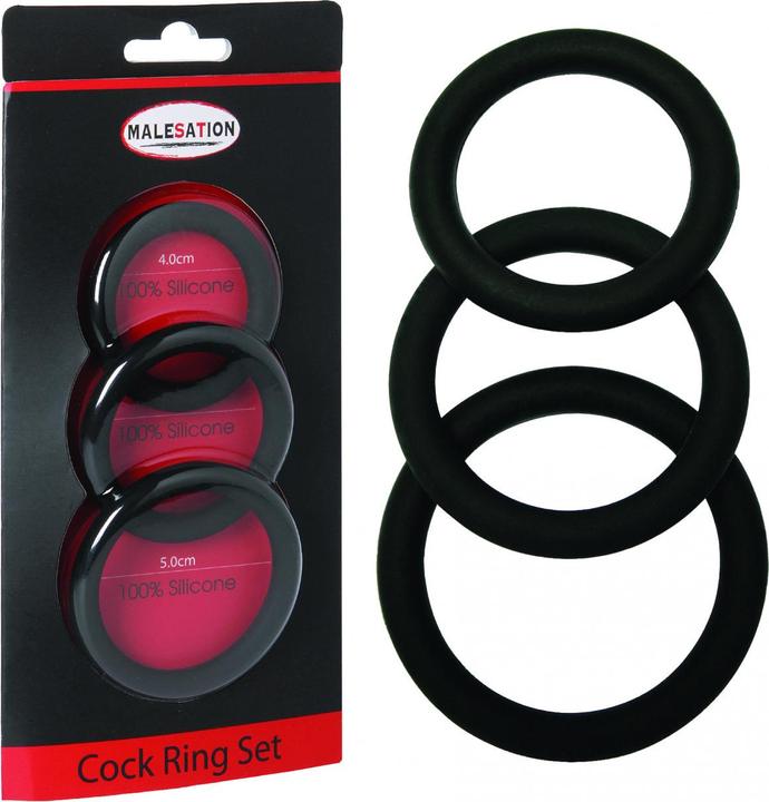 Actual product image Malesation Cock Ring Set (4 cm)