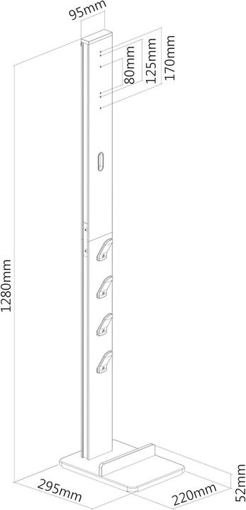Productafbeelding PureMounts Stofzuigerstandaard voor Dyson, zwart
