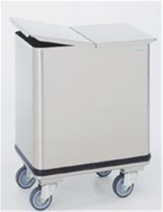 Immagine prodotto Tournus Contenitore per farina 120 l con parete divisoria m. coperchio in acciaio inox 605x395x7 (120 l)