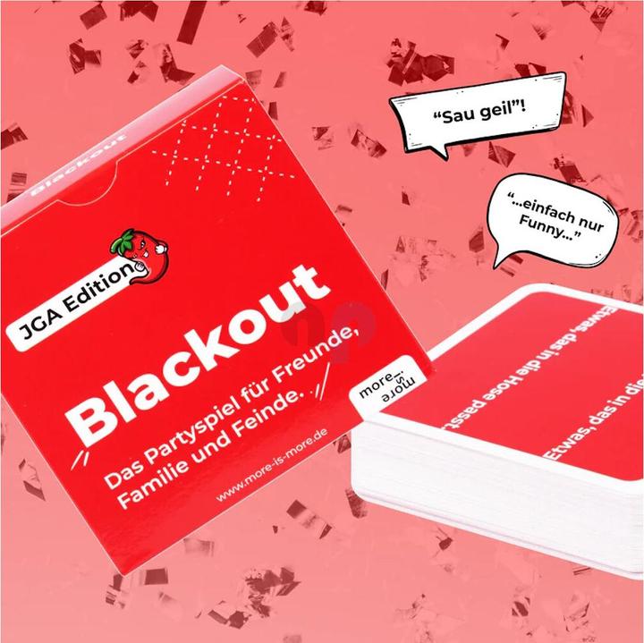 Immagine prodotto More is more Blackout - Edizione JGA - Il party game per amici, familiari e nemici (Tedesco)