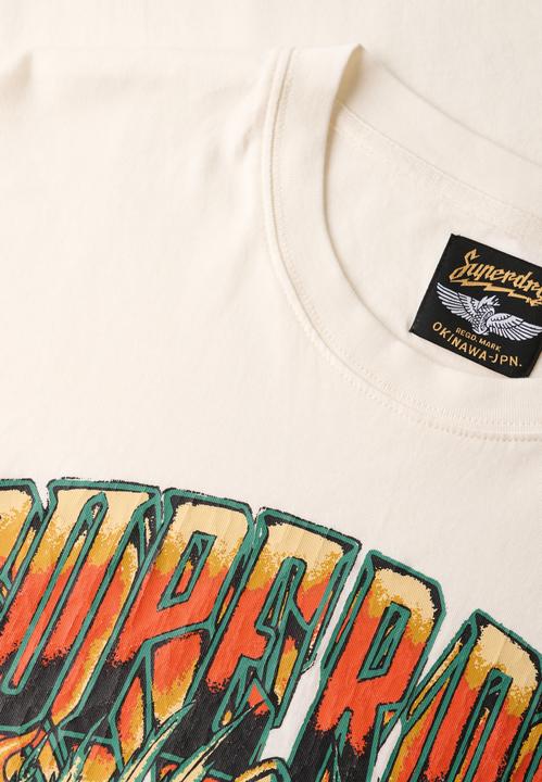 Immagine prodotto Superdry Lockeres T-Shirt mit Biker-Rock-Grafik (L)
