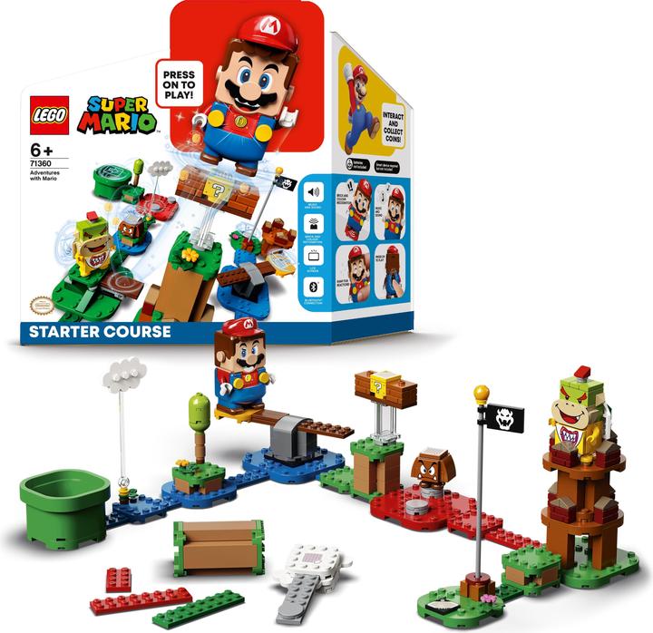 Image du produit LEGO Pack de démarrage Les Aventures de Mario (71360, LEGO Super Mario, LEGO difficiles à trouver)