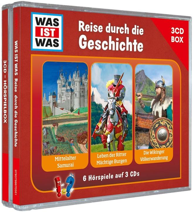 Image du produit Tessloff Boîte de lecture audio WAS IST WAS 3-CD. Voyage à travers l'histoire (Tessloff Verlag Ragnar Tessloff GmbH & Co.KG, Allemand)