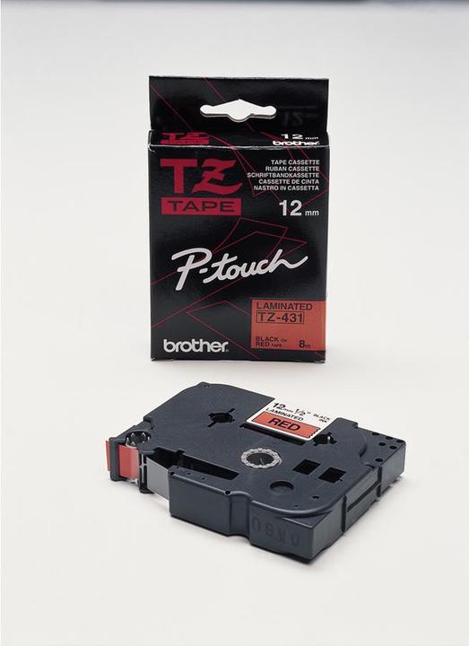Actual product image Brother Tze-431 (1.20 cm, Red)