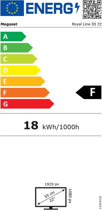 Label énergétique Megasat Royal Line III 22 (22", LED, Full HD)
