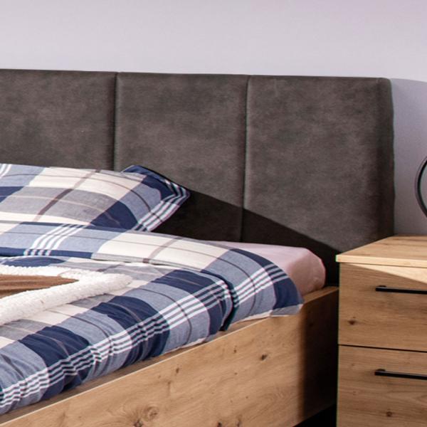 Actual product image Homestyle4u Double bed upholstered bed industrial style (160 x 200 cm)