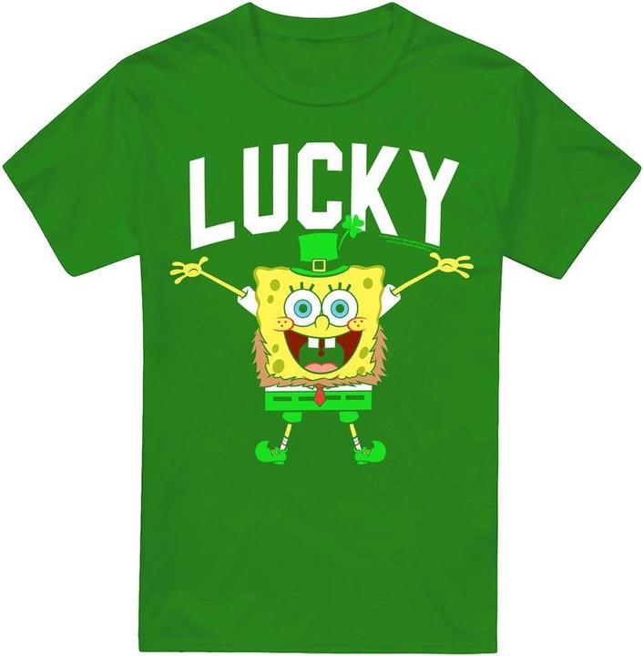 Produktbild Spongebob Squarepants Lucky Bob TShirt St PatricksTag (L)
