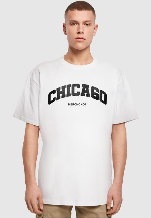 Immagine prodotto Merchcode Chicago Wording - Maglietta oversize pesante - 112989 (S)