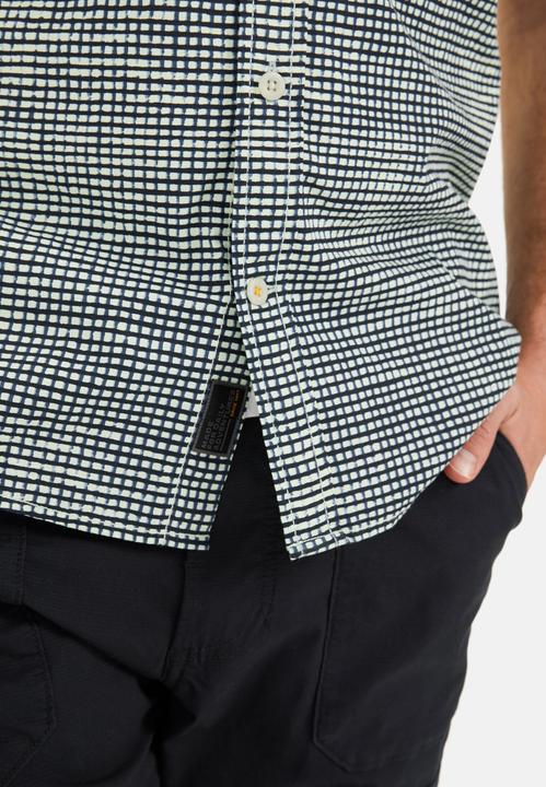 Image du produit Camel Active Kariertes Kurzarmhemd aus Baumwolle (XXL)