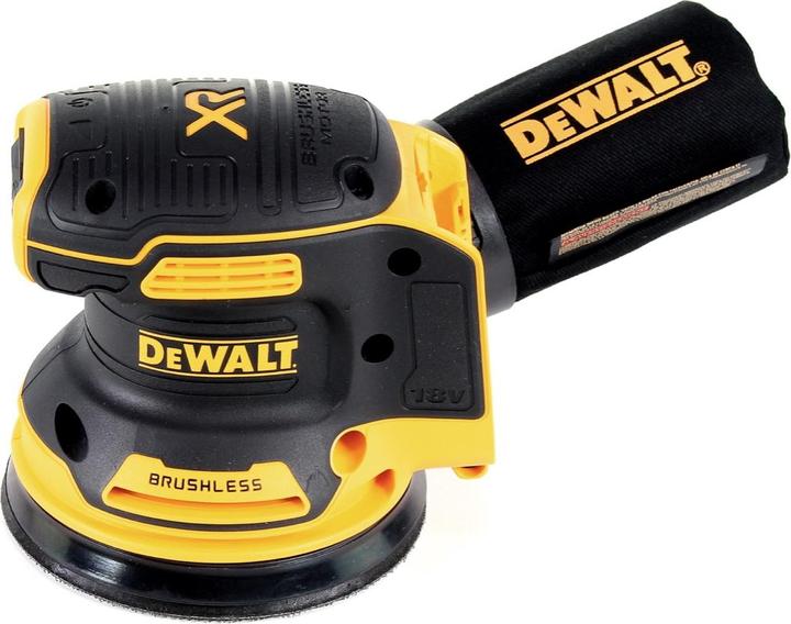 Actual product image DeWalt DCW 210 NT Battery Orbital Sander Brushless 18V 12.000rpm 125 mm + 1x Battery 2,0 Ah in TSTAK (Eccentric grinder)