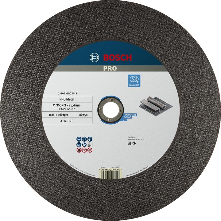 Produktbild Bosch Professional Zubehör PRO Metal Trennscheibe, 355 x 2,8 x 25,4 mm