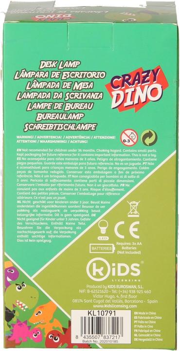 Image du produit Kids Licensing Lampe de table dinosaure