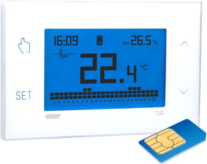 Actual product image Vemer Digitaler Heizkörperthermostat TUO GSM mit App-Steuerung