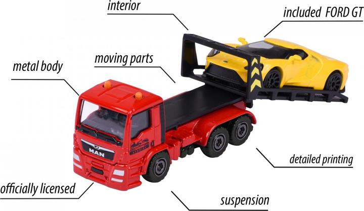 Immagine prodotto Majorette MAN TGS Carro attrezzi w. Ford GT giallo