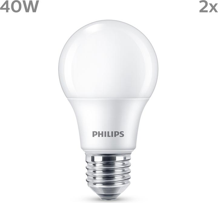 Image du produit Philips Lampe à Led (E27, 4.90 W, 470 lm, 2 x, F)