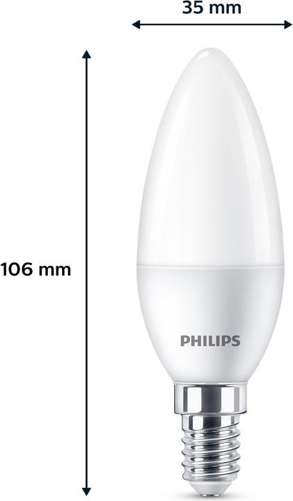 Produktbild Philips LED Lampe (E14, 4.90 W, 470 lm, 3 x, F)