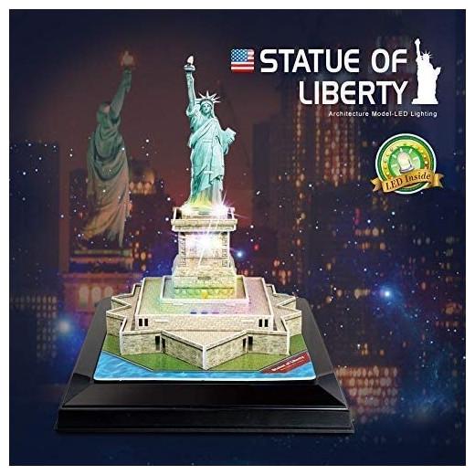 Actual product image Cubicfun 3D Puzzle Statue of Liberty (Light) (37 pieces)