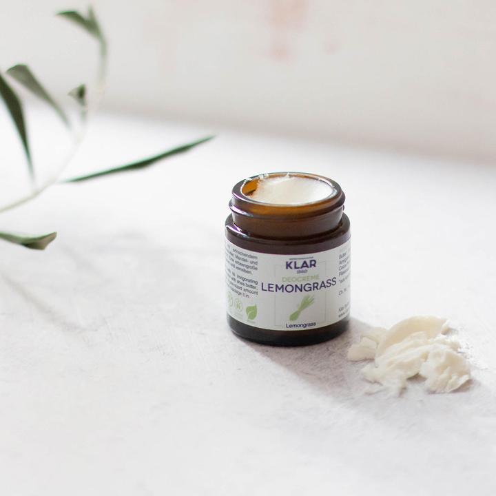 Actual product image Klar Deodorant cream lemongrass (Crème, 30 ml)